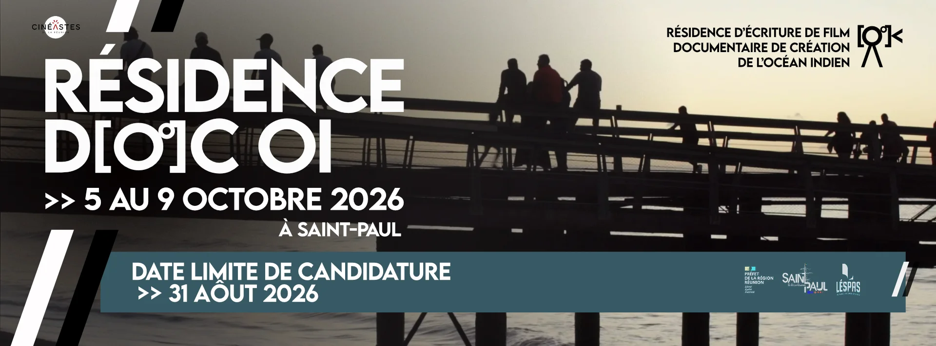 Banni&egrave;re pour l'appel &agrave; candidature de la R&eacute;sidence Doc OI 2026